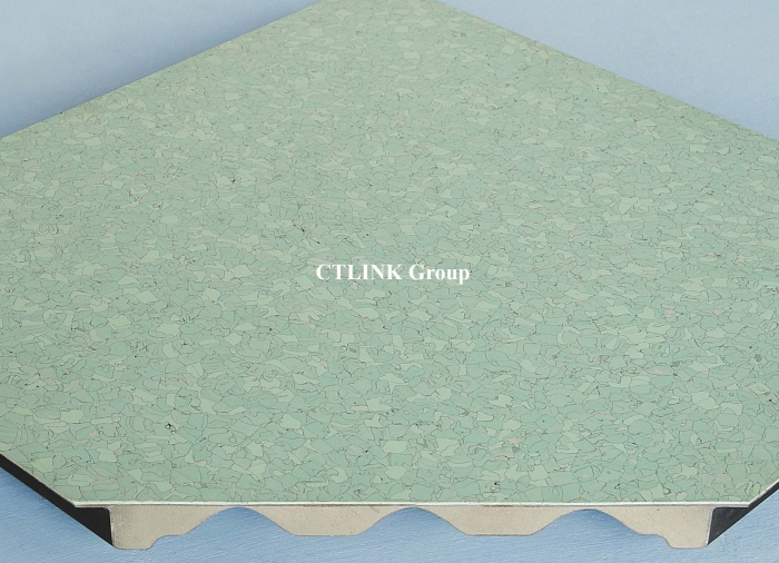 Sàn nâng kỹ thuật tấm thép lõi xi măng mặt phủ Conductive PVC